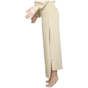 SER.O.YA. Elo Long Sleeve Fleece Sweater Dress, Camel, Large thumbnail 9