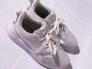 Puma White Mesh Running Sneakers  thumbnail 1