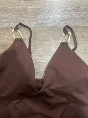 sofia by sofia vergara ring plunge 1 pc 360 degree shaping and smoothing swim Brown Size XL thumbnail 2
