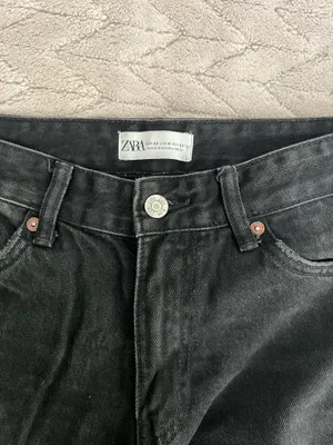 ZARA Cargo Jeans Black thumbnail 2
