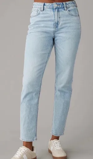 American Eagle Light Wash Straight Jeans thumbnail 1