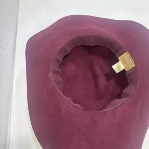 Scala Collezione Felt Floppy Wide Brim Band One Size 100% Wool Burgundy Hat thumbnail 4