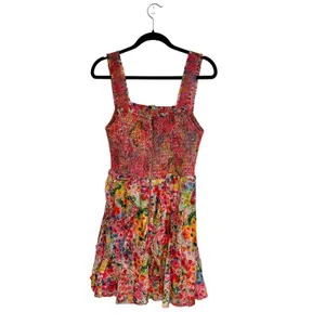 NEW Alice + Olivia Jocelyn Mini Dress Garden Floral Pink Ruffle thumbnail 5