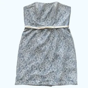 Alfred Angelo Lace Strapless Cocktail Dress Sz‎ 12 Blue thumbnail 2