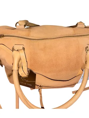 NWT Free People We The Free Suede Baby Emerson Bag Italian Straw thumbnail 9