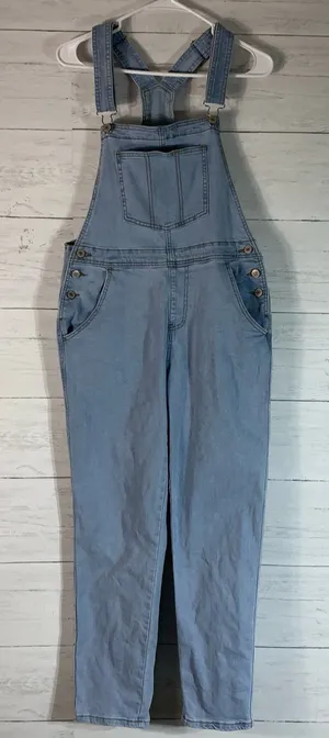 Womens denim overalls size small cotton blend Blue thumbnail 1