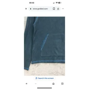 PATAGONIA Organic Cotton Light Hoodies #5123-175 Vintage? Turquoise/blue Med Wms thumbnail 5