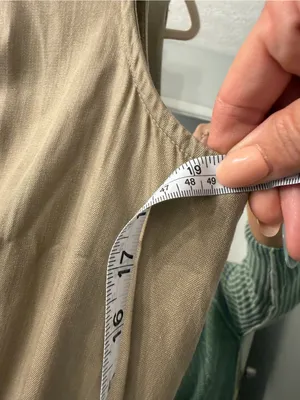 Lands' End Sleeveless Olive Maxi Dress thumbnail 4