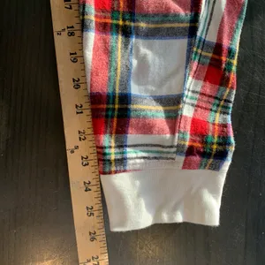 Old Navy Flannel Jogger White Tartan‎ Plaid Pajama Pants Small Match the Fam thumbnail 12
