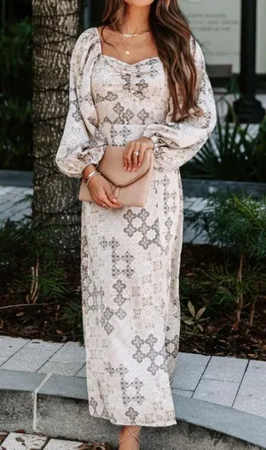 VICI | Reyna Printed Slit Maxi Dress thumbnail 2