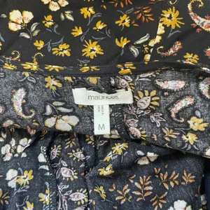 Maurices Black Multicolor Paisley Floral Print Fringe Hem Kimono thumbnail 10