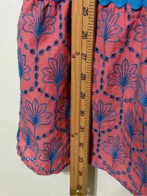 NWT Umgee Floral Embroidered Puff Sleeve Eyelet Dress Size XL NEW thumbnail 7