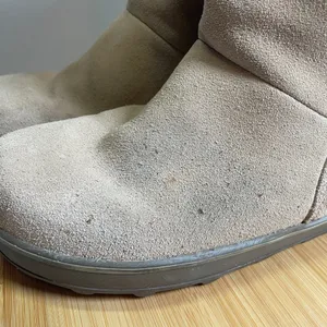 Sorel Women 10 Beige Suede Leather Glacy Boots Waterproof Sherpa Lined Winter thumbnail 2