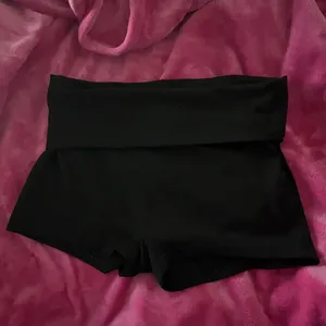 Size Small Foldover Shorts Black thumbnail 3