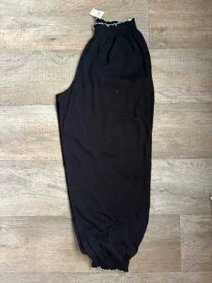 NWT Aerie Pointelle Balloon Pajama Pant in Black Sz XS thumbnail 6