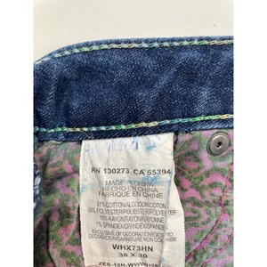 Rock 47 By Wrangler Women's Blue Jeans Flared Ultra Low rise Size 30x30 SKU 5402 thumbnail 7