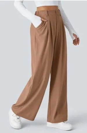 Halara Flex™ High Waisted Side Pocket Wide Leg Waffle Work Pants thumbnail 1