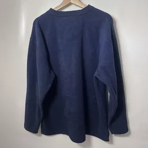 Big Dogs Pullover Fleece V Neck Blue Embroidered Sporty Warm Casual Lounge L thumbnail 2