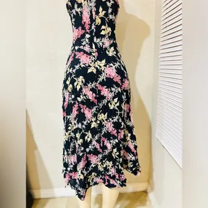 Vintage Starina women’s dress size L floral print thumbnail 9