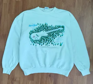 Vintage 90s Hard Rock Cafe Holiday Ski Sweatshirt thumbnail 1