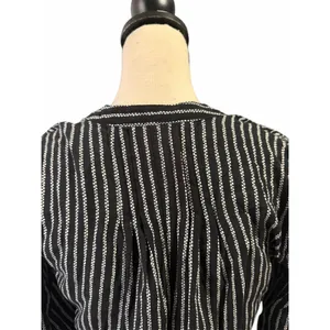 Anthropologie Maeve Women's Black White Calia Top Sz 8 Minimalist Closet Staple thumbnail 5