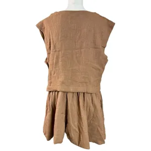 Free People Bohemian Beachy Neutral Skye Mini Skirt & Top Set Latte Small NWT thumbnail 9