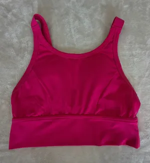 aerie Wireless Sports Bralette in Hot Pink thumbnail 1