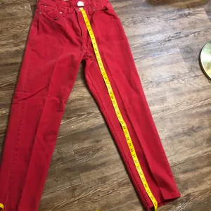 Red Vintage high waist straight leg jeans (Vintage size 10, fits as US Size 6, Waist: 28”) thumbnail 5