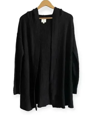 Aerie Offline Black Knit Cardigan Sweater thumbnail 1
