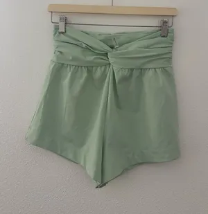 Free people movement green shorts thumbnail 1