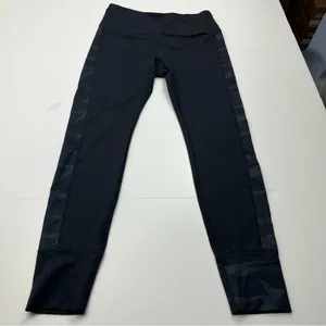 Vuori Womens Asymmetric‎ Block Leggings Black Camo Camouflage Small Athletic thumbnail 1