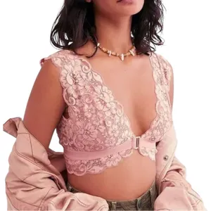 Free People x‎ We Are HAH Got Ur Back Lace Bra & Panty Set Copper Rose Sz XS New thumbnail 1