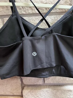 Lululemon Like a Cloud Bra Black Strappy Bralette Crop Top workout yoga thumbnail 5