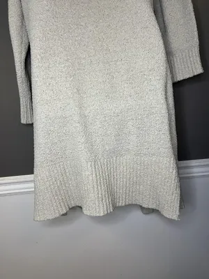 UGG Cardigan Sweater Womens Large Gray Hooded Open Front Chunky Knit Pockets thumbnail 8