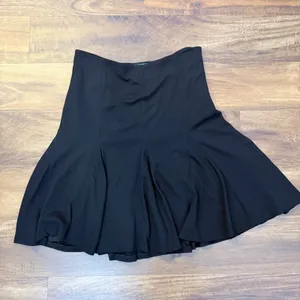 Lauren Ralph Lauren Black Paneled A-Line Skirt Size 6 Side Zip Rayon Blend thumbnail 3