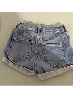 Hollister Denim Jean Cuffed Shorts Size 00 thumbnail 3