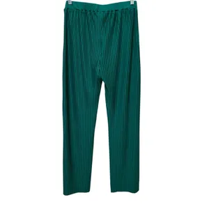 Draper’s and Damon’s Green Pleated Flared Pants S High-Waisted thumbnail 4