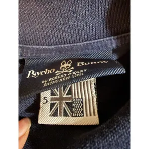 Psycho Bunny Navy Blue Short Sleeve Polo‎ Shirt Womens Size S Embroidered Logo thumbnail 6