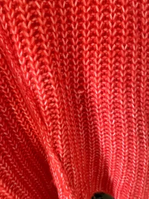 ZARA Knit Oversized Orange Sweater thumbnail 4