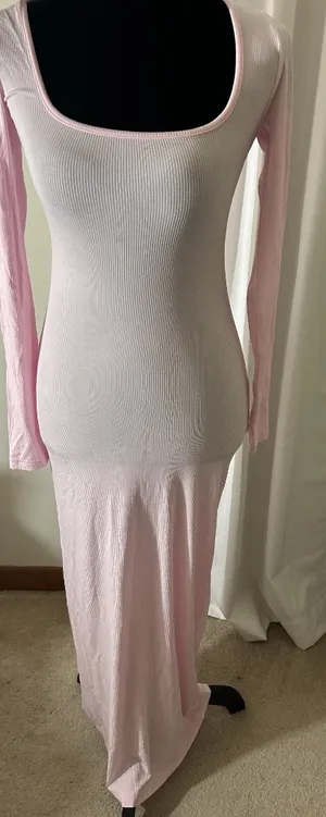 Skims NWOT Soft Long Sleeve Dress Cherry Blossom Medium Petite thumbnail 3