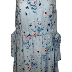 JUICY‎ COUTURE Golden Rain Floral Cinched Halter Dress NWT $58 Size XS thumbnail 4