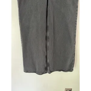 Abercrombie & Fitch High Rise Wide Leg Women's Jeans Size 26 Short Washed Black thumbnail 4