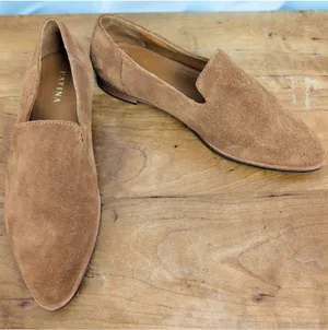Patina Mexican handmade Leather Suede Finish Ladies' Loafers US 8 EUC thumbnail 1