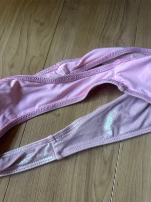 Frankie's Bikinis Pink Shimmer Bikini Bottoms thumbnail 4