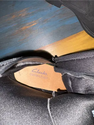 Clarks Black Lace-Up Women's Combat Boots thumbnail 8