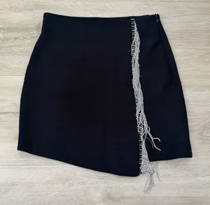 Zara Black Embellished Mini Skirt thumbnail 1