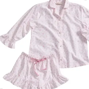 LoveShackFancy X Pottery Barn Floral Trelis Sateen Pajama Top Only thumbnail 1