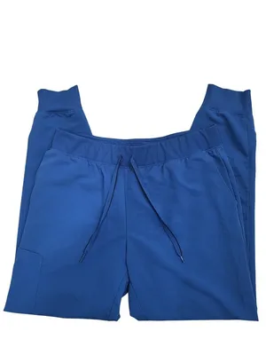 Jaanuu Blue Jogger Scrub Pants Large Tall LT nurse doctor thumbnail 2