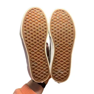 Vans White Filmore Decon Checkerboard Flames Suede Sneaker - Youth 5 / Women 6.5 thumbnail 9