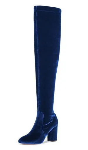 Coconuts by Matisse Velvet Thigh High Boots thumbnail 2
